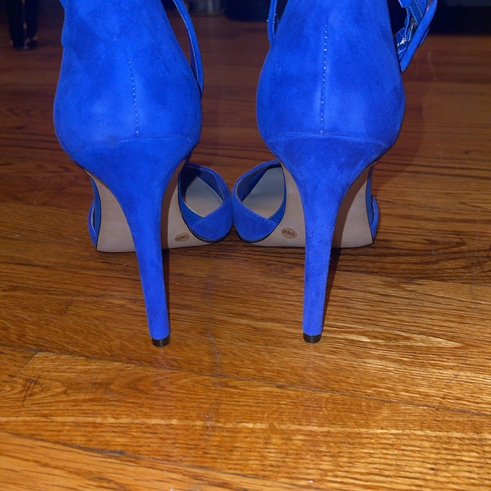 Jessica Simpson Cayna Suede Ankle Strap Pumps - Picture 5 of 7